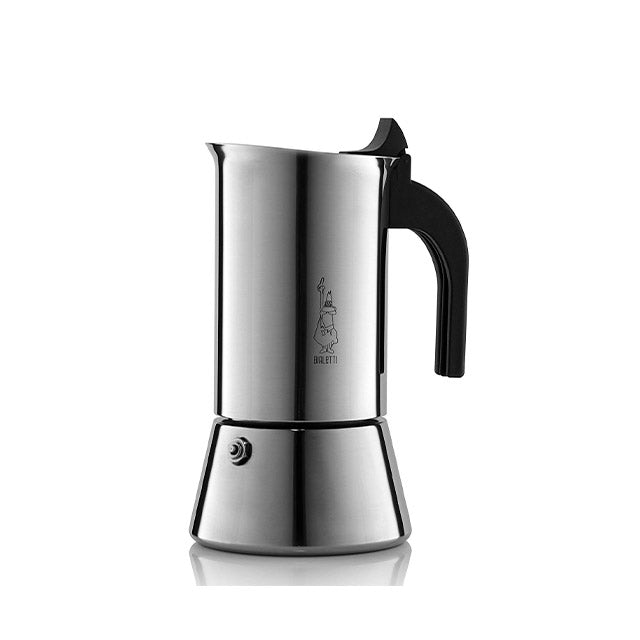 Cafeteira Bialetti aço inox Vênus – 6 xícaras + Brinde