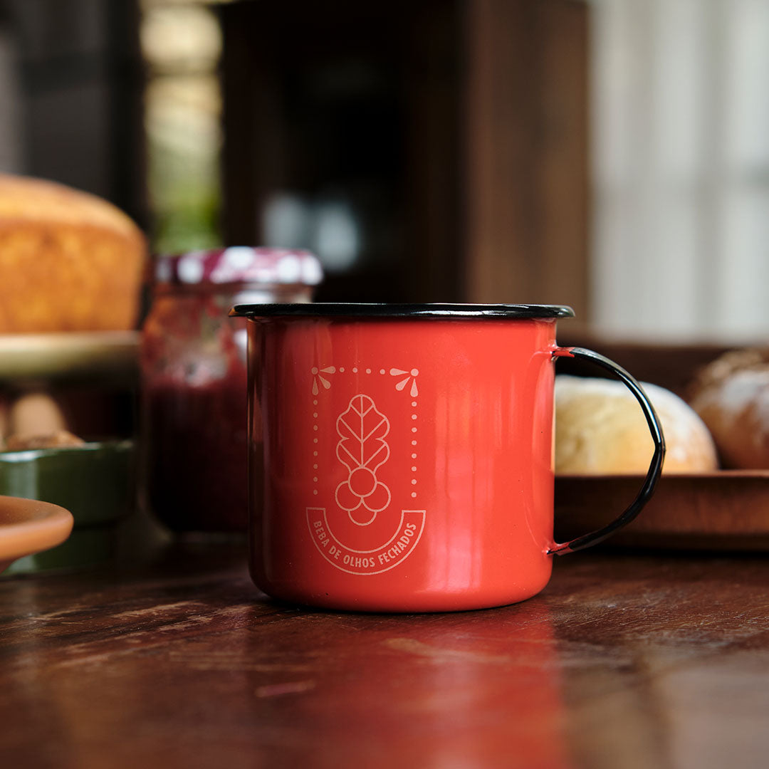 Caneca esmaltada - Coleção Expedição - Vermelho