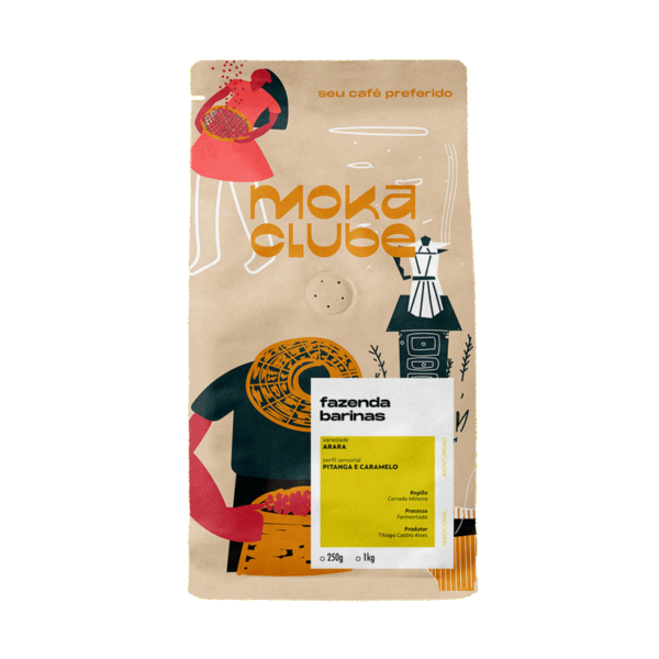 Pacote de café Fazenda Barinas Moka Clube