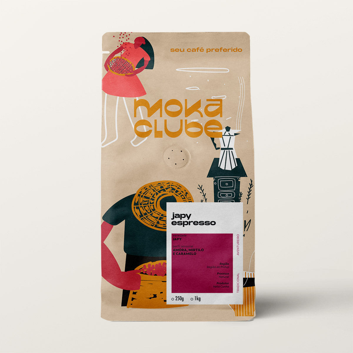 Pacote de café Japy Espresso do Moka Clube