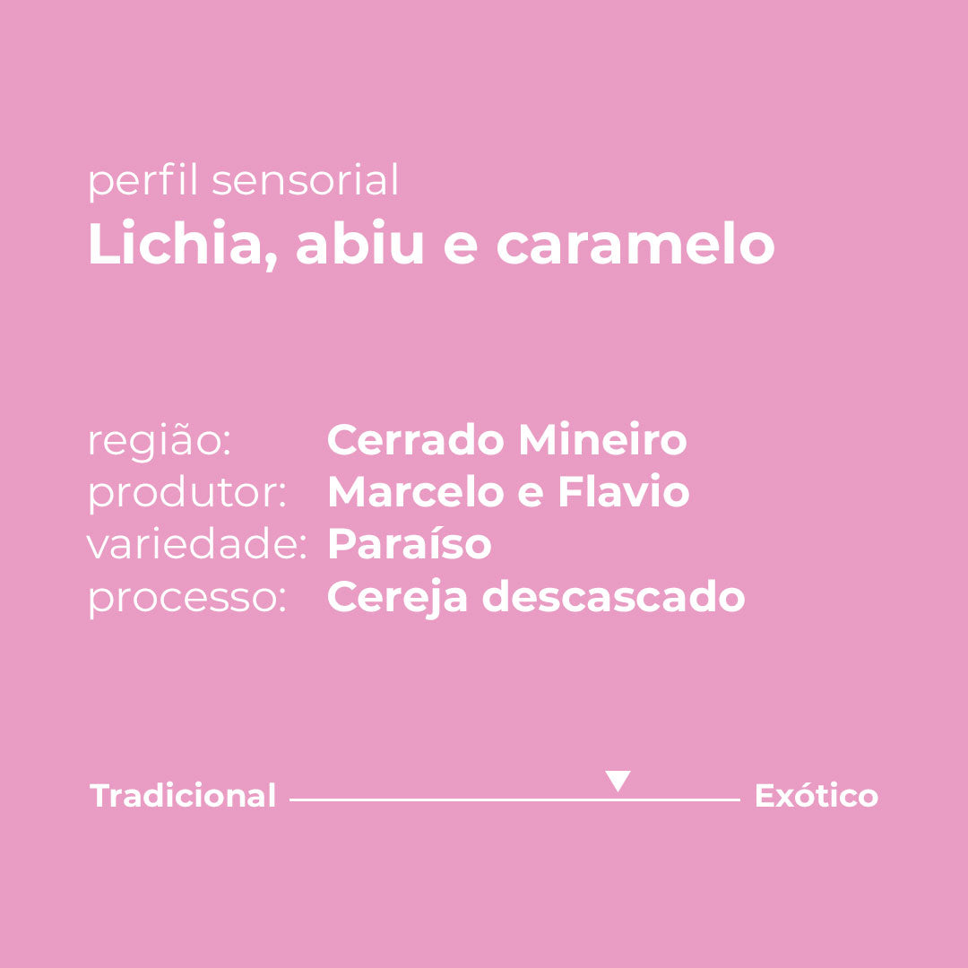 Perfil sensoral Café Fazenda Olhos D´agua, Lichia, Abiu e Caramelo